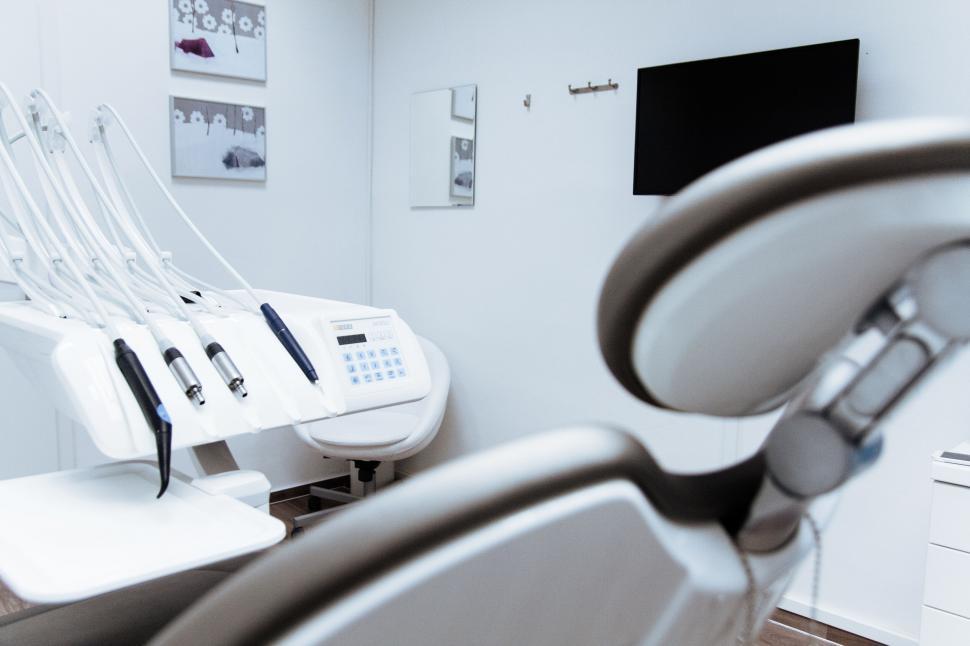dental chair in a modern clinic room